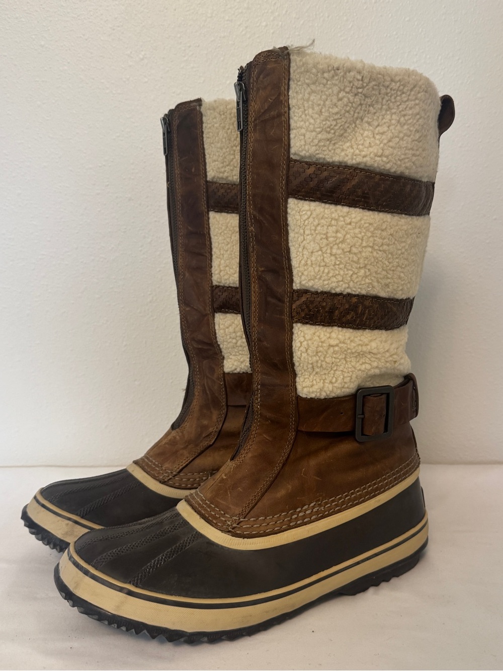 Sorel Womens Helen of Tundra II Mid Calf WP Leather/Rubber Snow Boots 12 ECU
